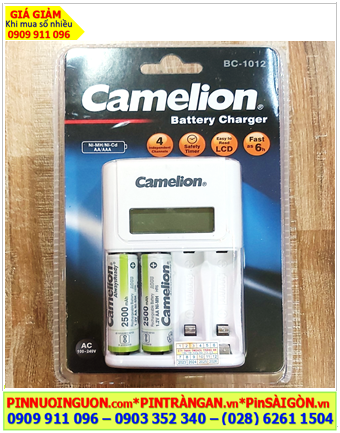 Camelion BC-1012 kèm 2 pin sạc Camelion AlwaysReady NH-AA2500ARBP2 (AA2500mAh 1.2v)